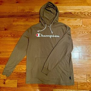 Light brown thin champion hoodie
